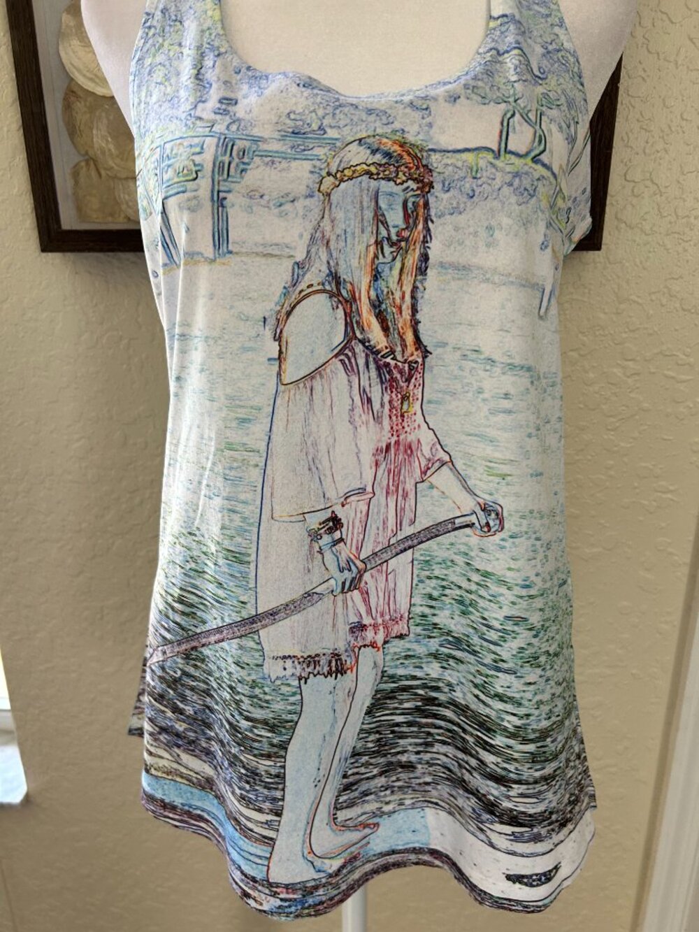 Ethereal Graphic Racerback Tank Top - Picture 2 of 3